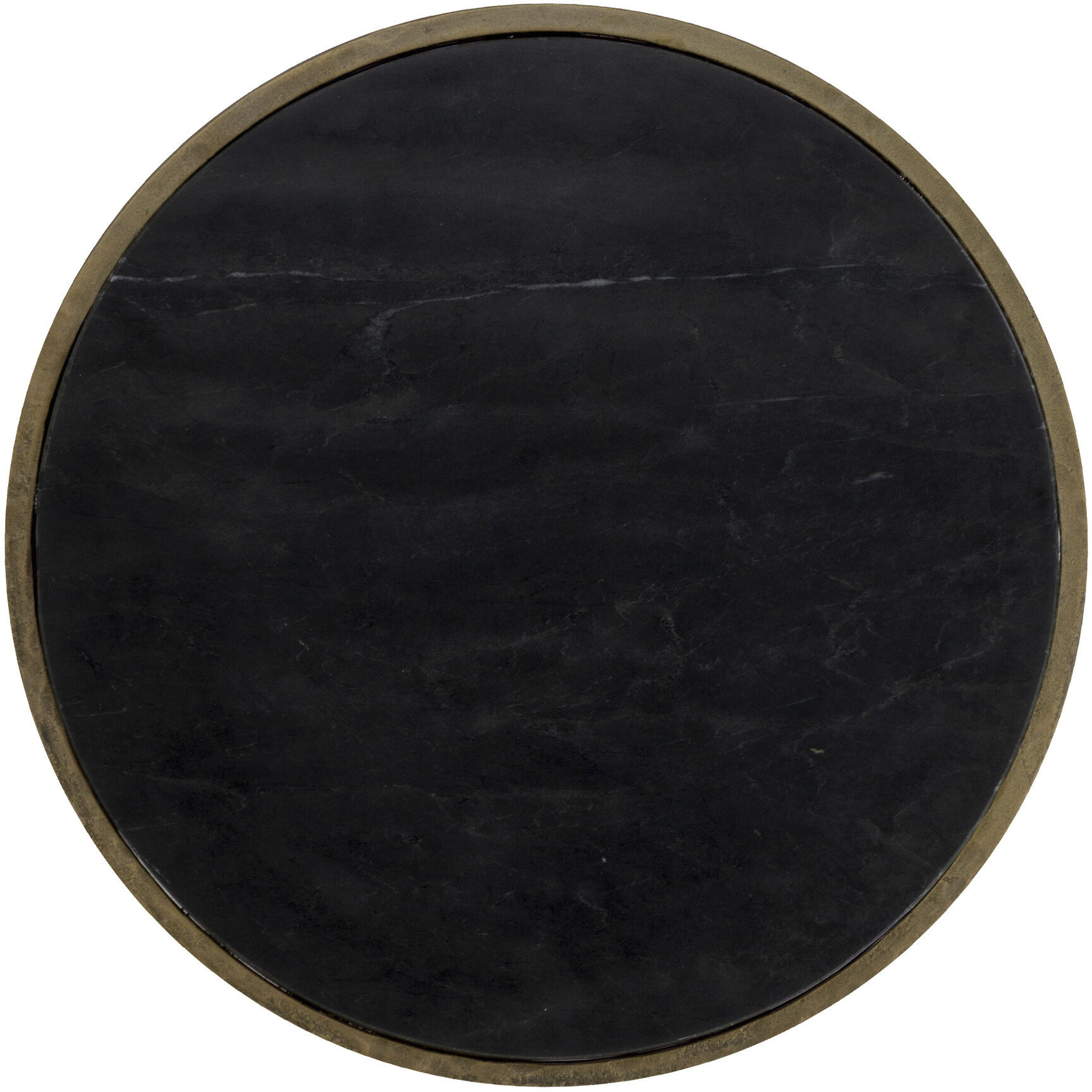 Alicent 24 X 16 inch Black Marble End Table